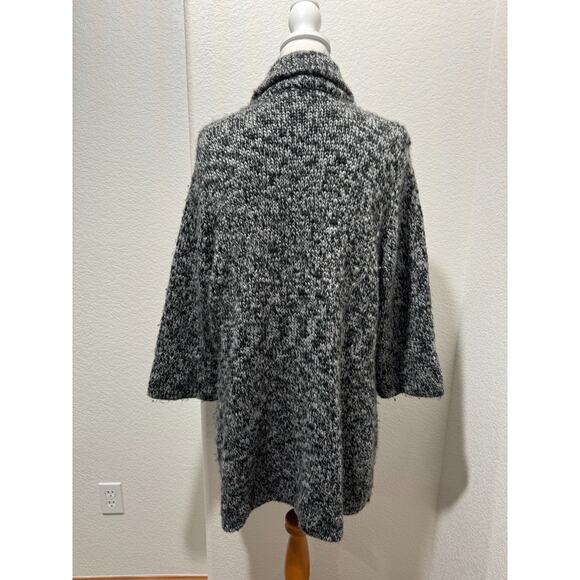 Pendleton Womens Gray Black Sweater Coat Jacket Cardigan Plus 2X Chunky Knit - Picture 5 of 10